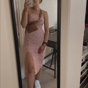 Cross toe open back midi dress. Perfect for summer!